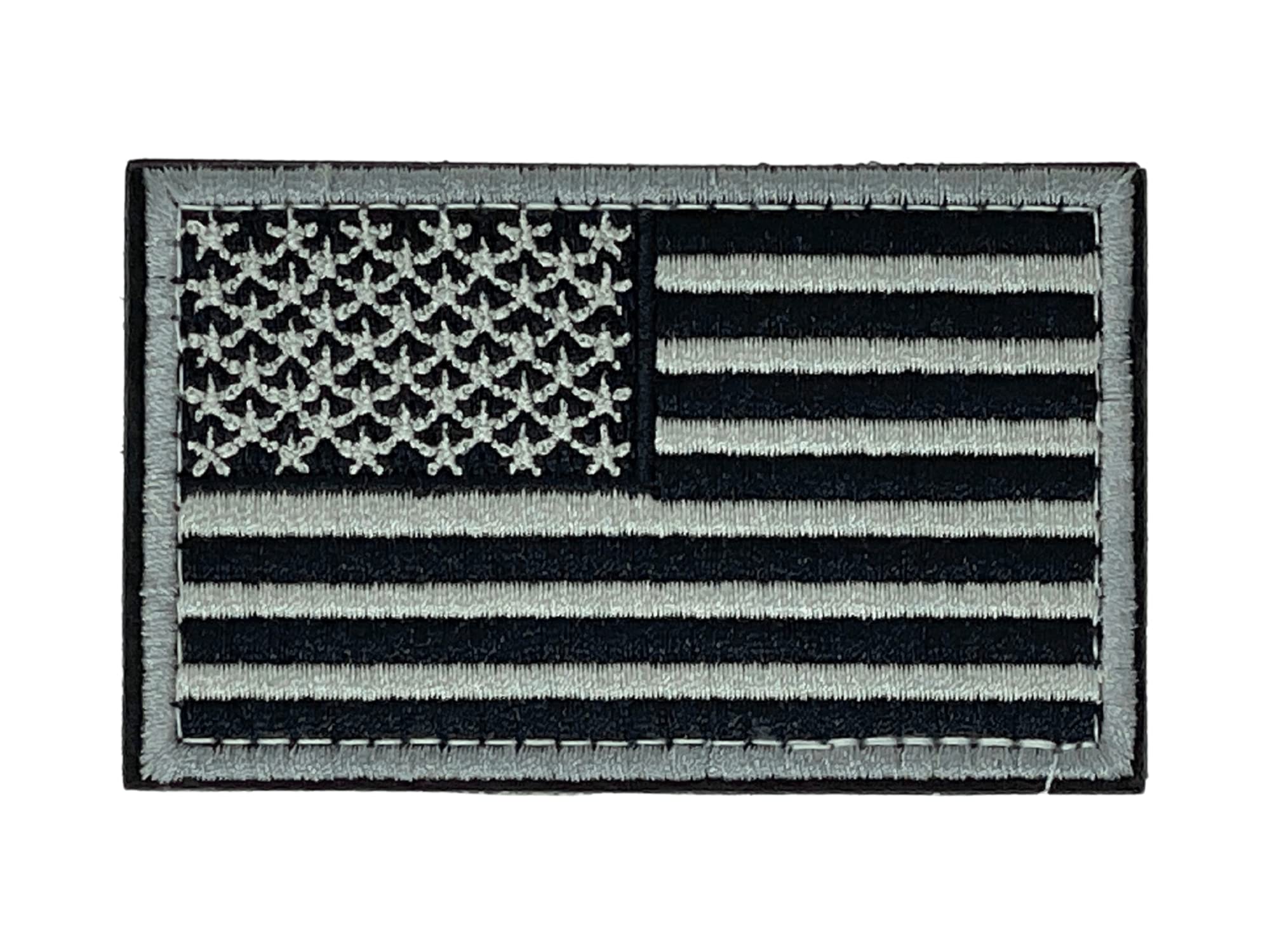 Tactical USA Flag Patch with Detachable Backing for Military Bags and Trucker Hats