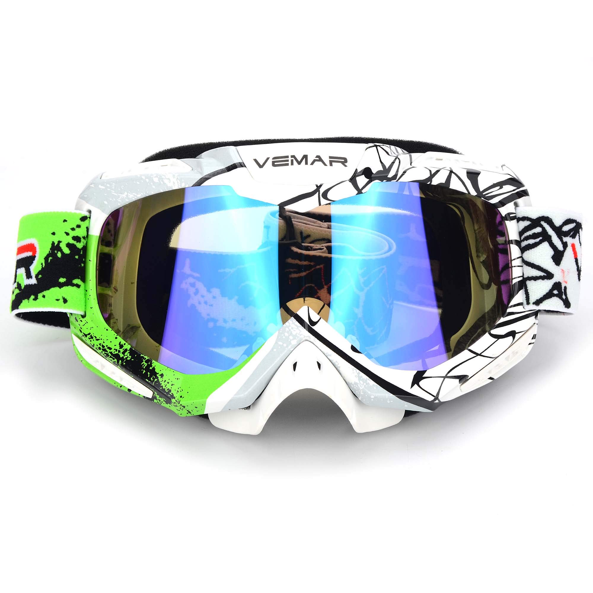 Occhiali polarizzati sportivi per motocross, ATV, moto da cross, moto da cross, occhiali tattici da equitazione, pieghevoli, antivento, antipolvere, resistenti ai graffi