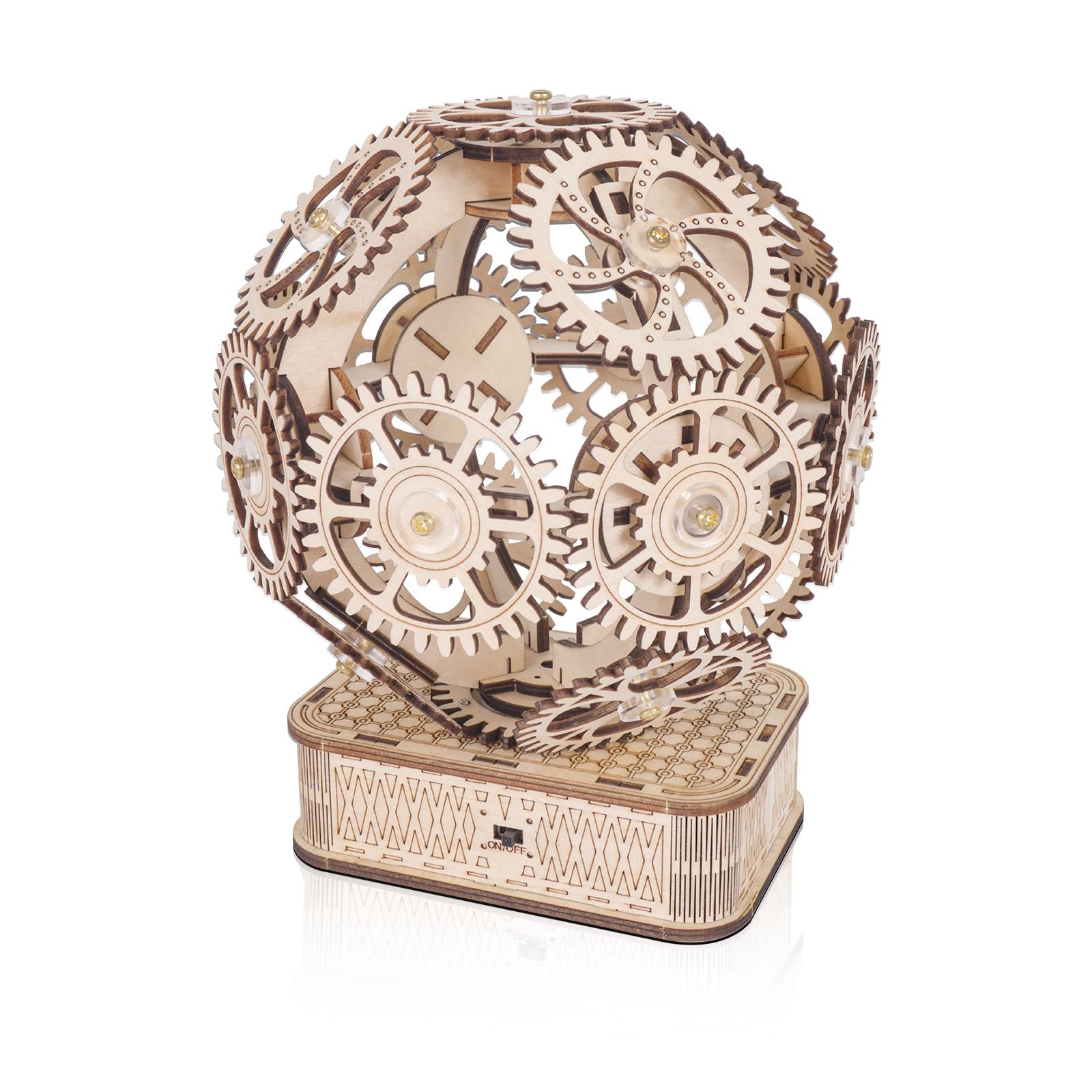 ROBOTIME Puzzle 3D In Legno Tram A Trasmissione A Ingranaggi, Kit - Foto 4