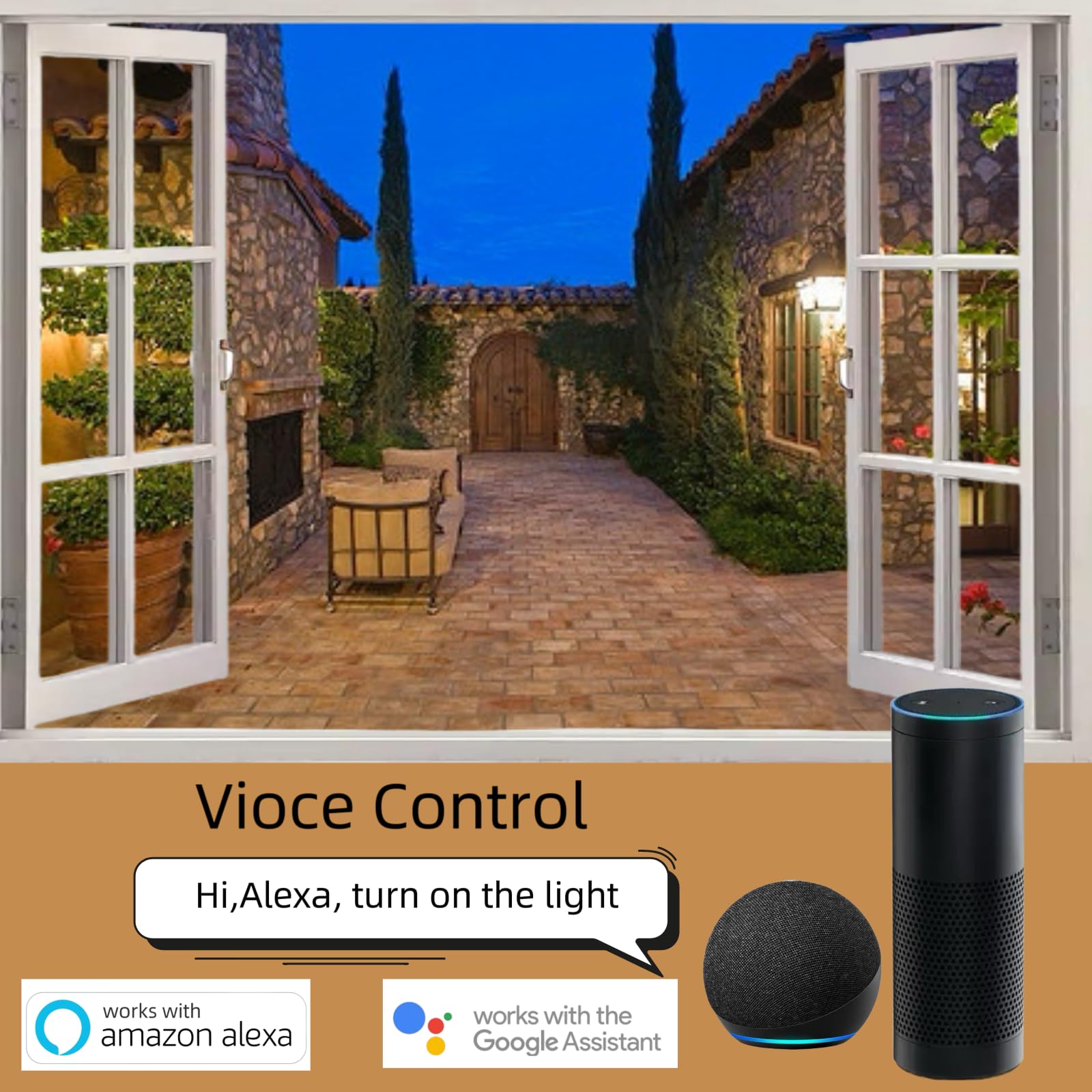 5GHz 2 4 GHz Outdoor Smart WiFi Plug Outlet IP44 15 Amps One Grounded Outlet Wireless Remote Alexa — view 5