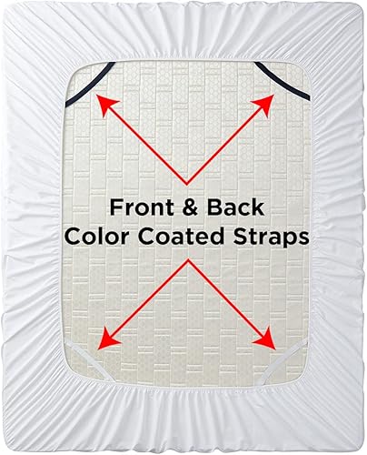 Miniatura 5 de Empyrean - Sábana bajera de bolsillo extraprofundo, para colchones de 18 a 24pulgadas, con correas en las esquinas, prémium, tamaño individual XL,