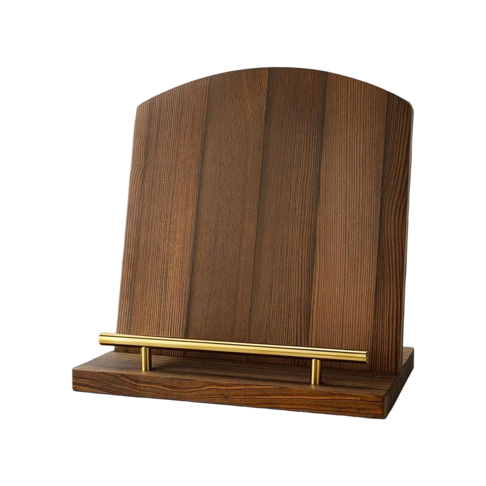 APGLSXY Sophisticated Wooden Kitchen Recipe Stand with Secure Metal Accommodates Most Tablets Books and Magazines Design Versatile Kitchen Planner