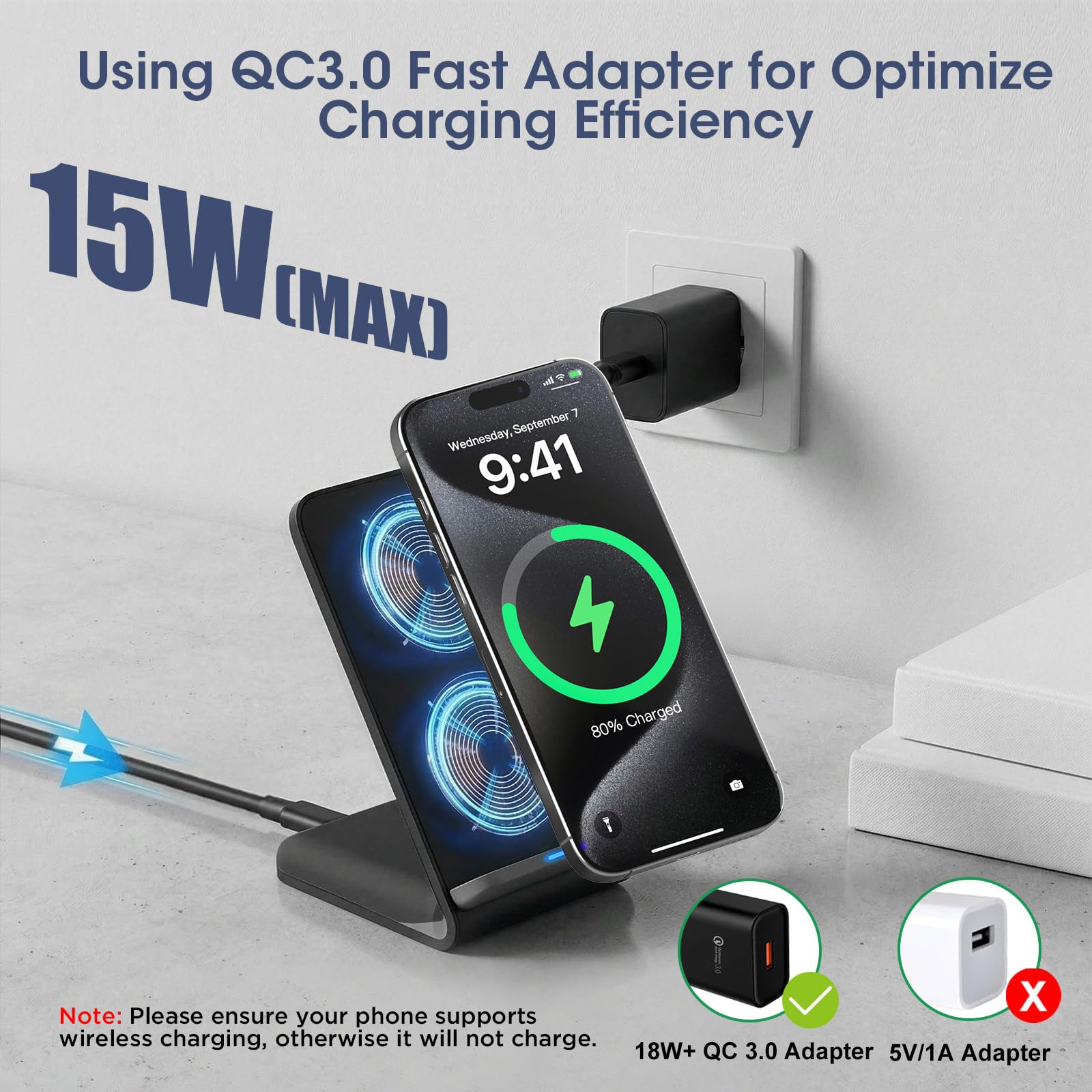 Indukcyjna stacja ładująca do iPhone 11 12 13 14 15 16 17 Pro Max, bezprzewodowa ładowarka do telefonu komórkowego Samsung Galaxy S25 Ultra S24 S23 S22 S21 S20 FE Google Pixel 10 9 Pro 8 a 7 6XL