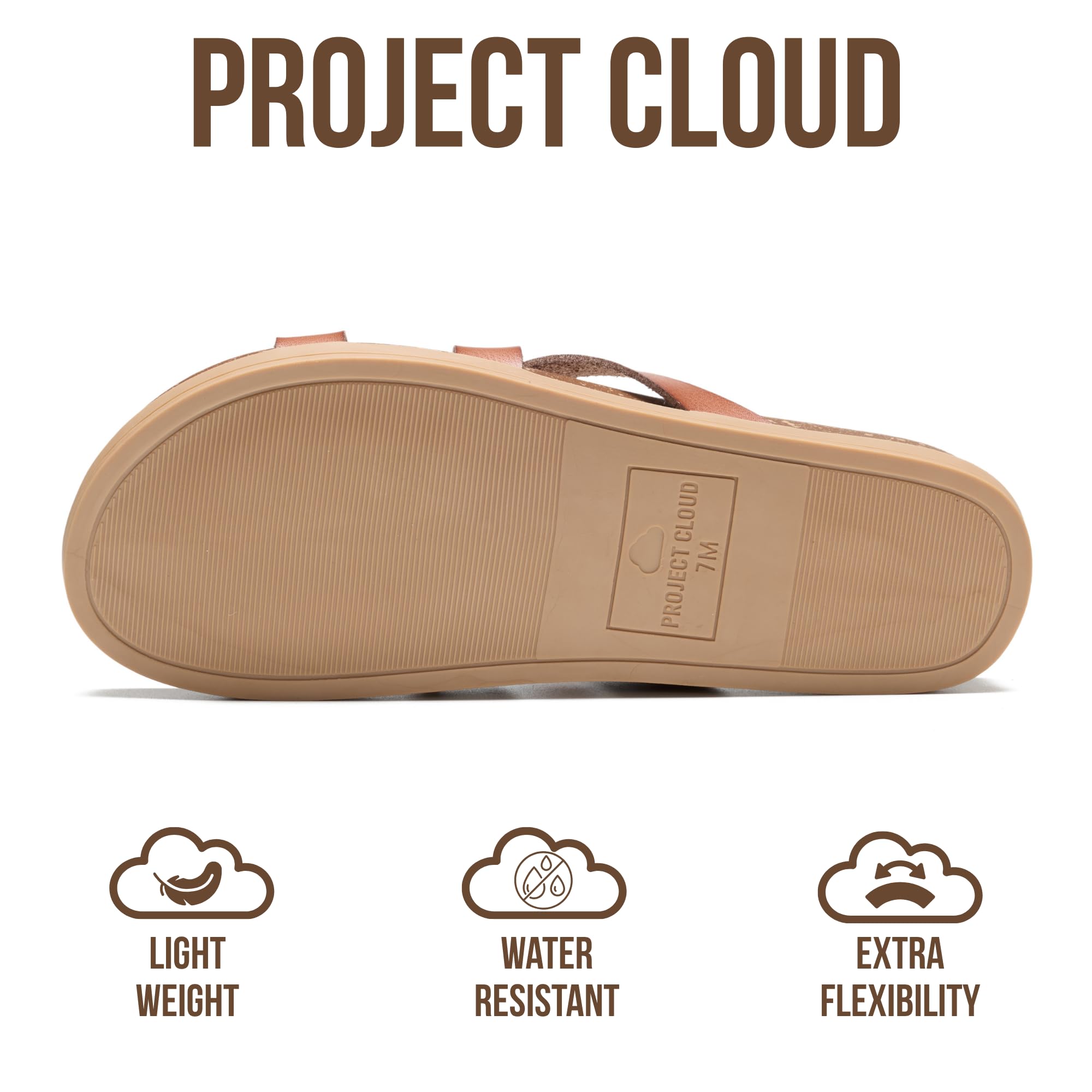 Project Cloud Summer Slides for Women 2026 with Plush and Soft Insole Womens Sandals Comfortable - Non-Slip and Lightweight Sandals Women Footwear (Lasso) — view 4