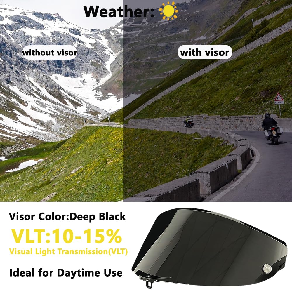 agv pista dark smoke BSTOP GPR Helmet Visor For Pista GPRR, Pista GPR, CORSA-R Helmet Face Shield Visor Windshield Uv-protected (Black-day use only) : Automotive gender:M the AGV Race 3 Vuitton Backpack Black Supreme Size:CVC66MC (6'6