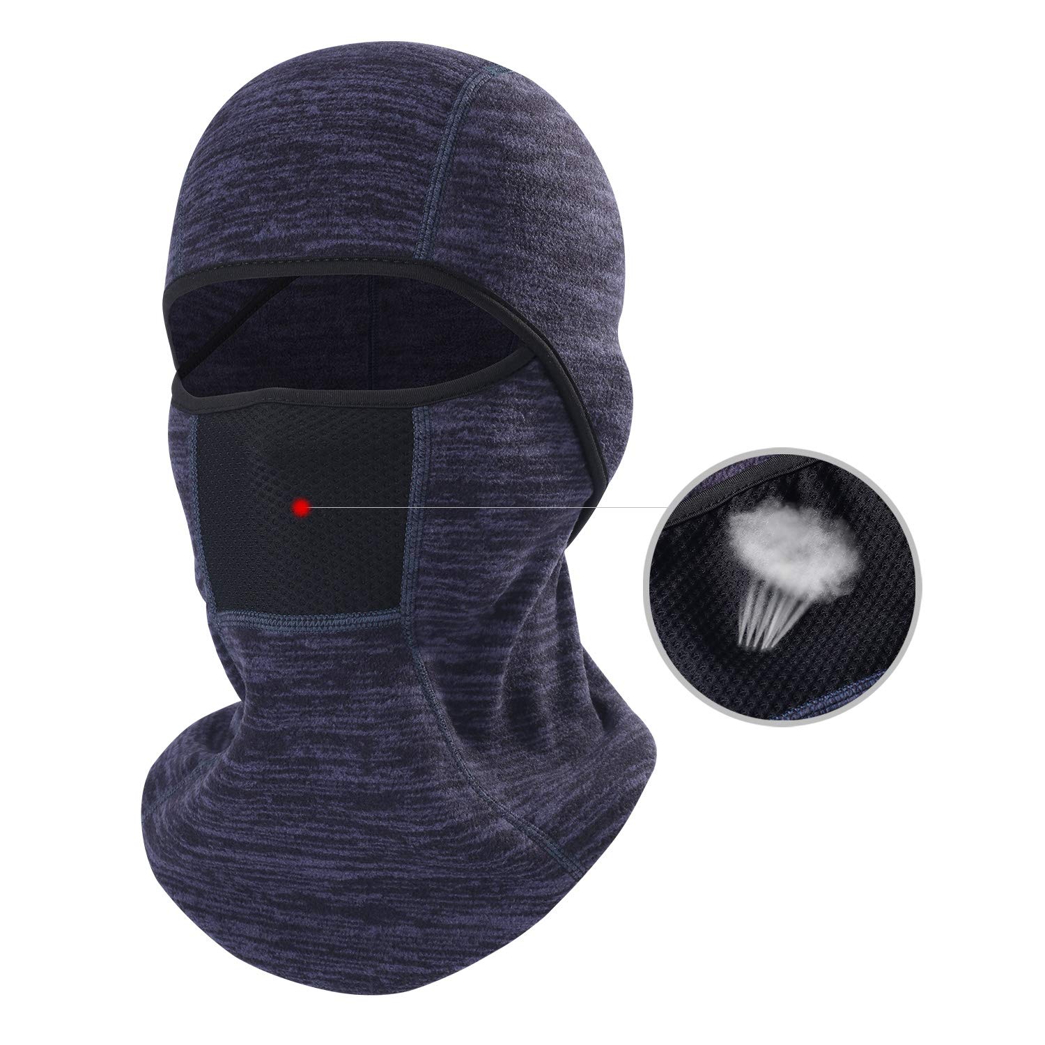 Winter Balaclava Ski Mask for Men Women, Thermal Fleece Windproof Breathable Full Face Mask Neck Warmer