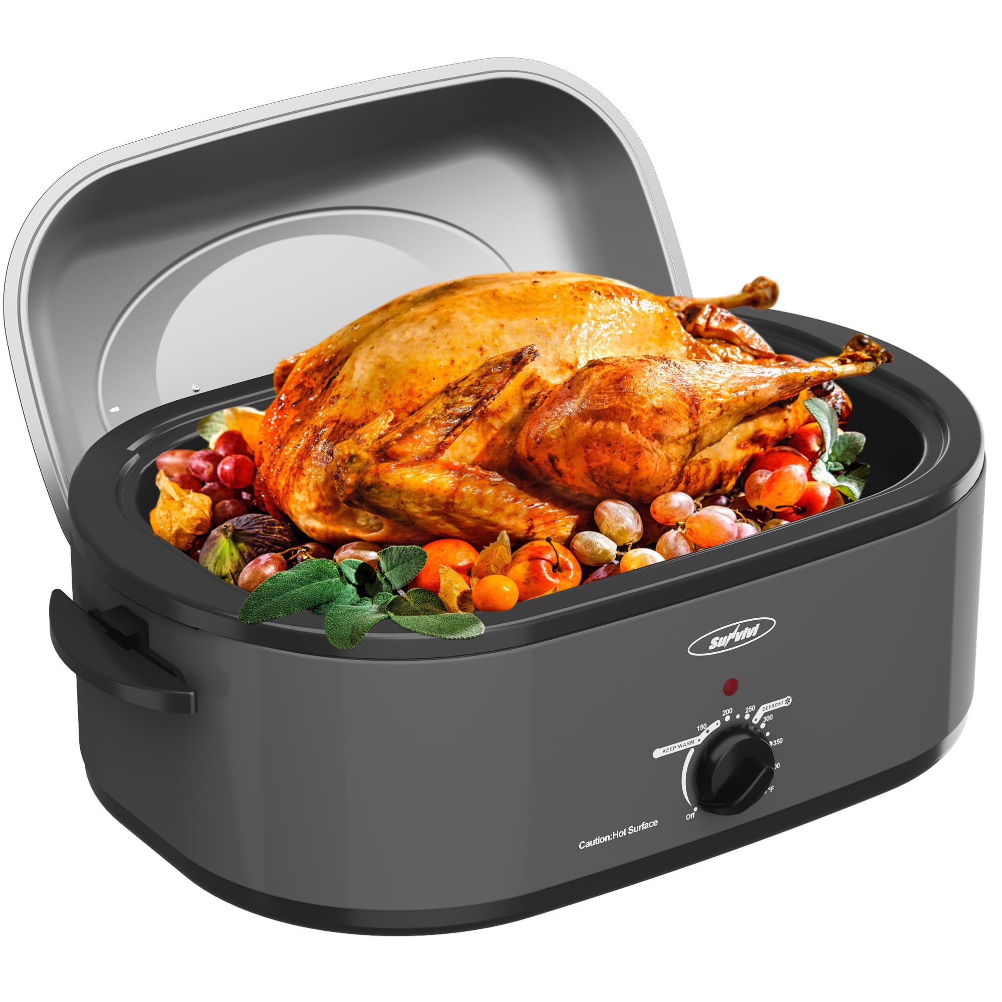 22 Qt Grey Roaster