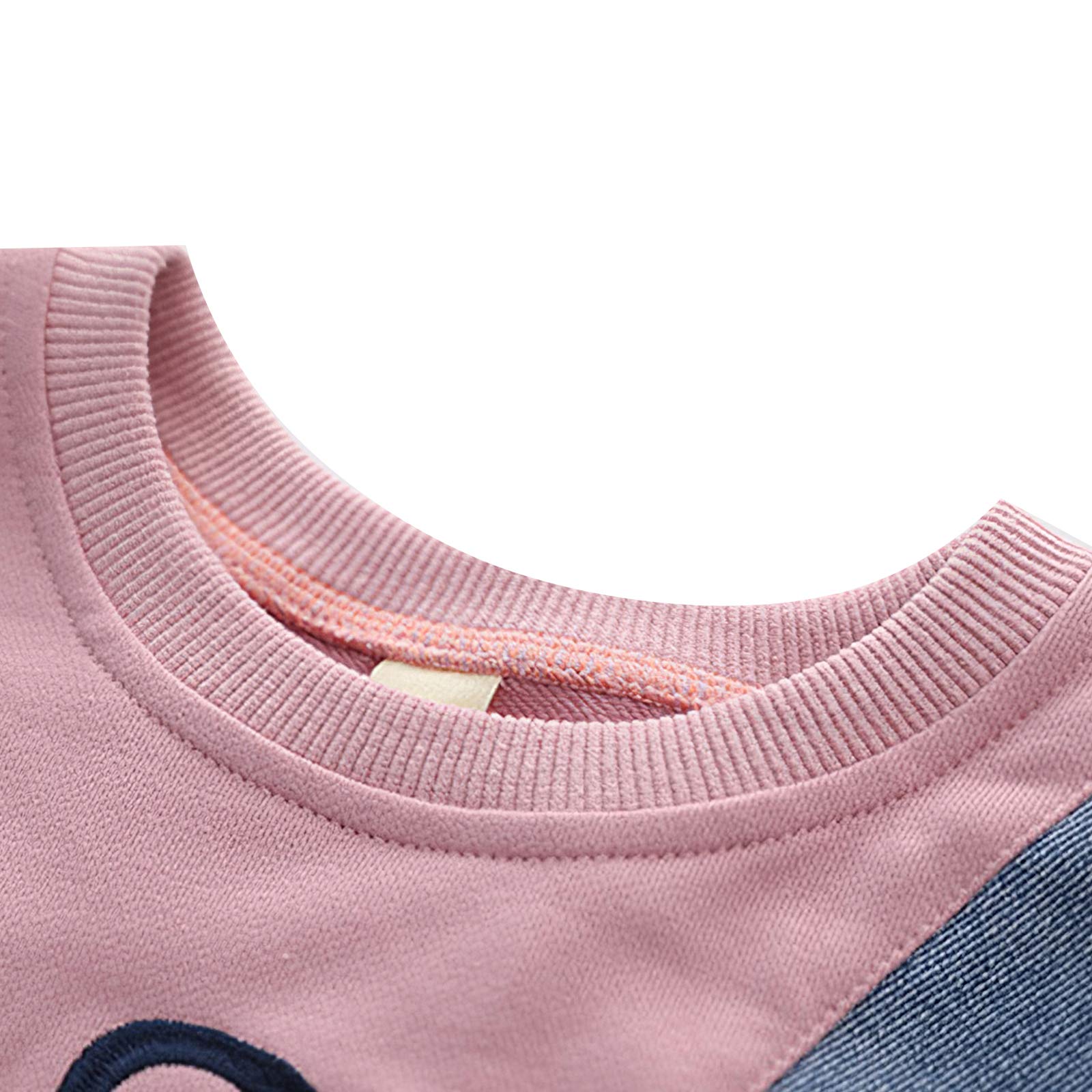 amropi Filles Ensembles Pantalon et Haut Sweats Survêtement Jeans Jogging Vêtement pour 3-12 Ans