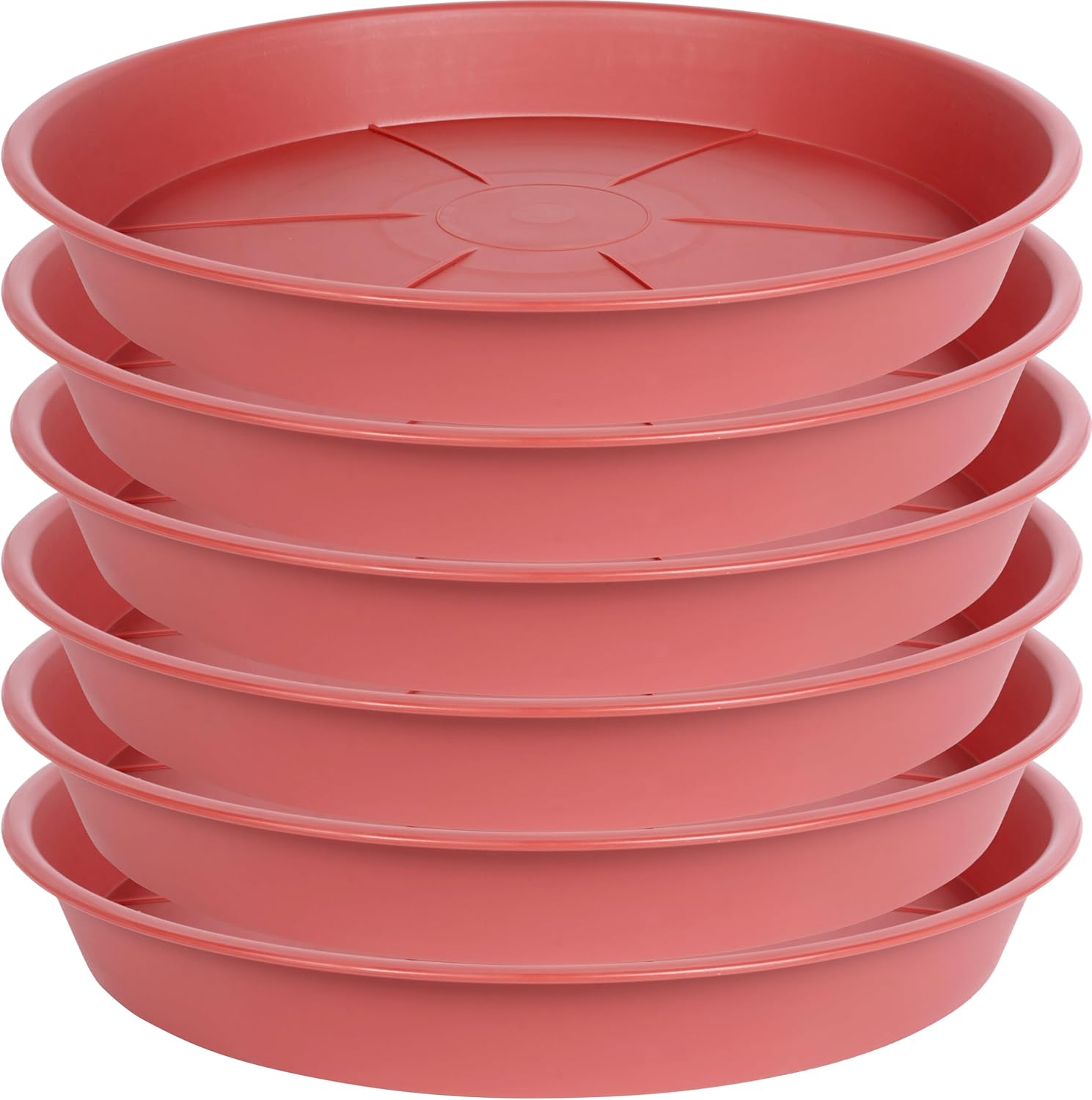 OVZILKI 6 Pack of Plant Saucer Tray 9 10 inch, Heavy Duty