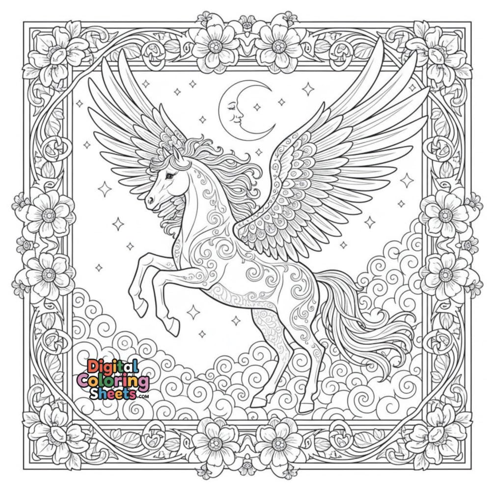 Fantasy Creatures Coloring Book for Relaxation Legendary Beasts , unicorns, dragons, lions with wings: Stress-Relieving Designs from Enchanted Realms