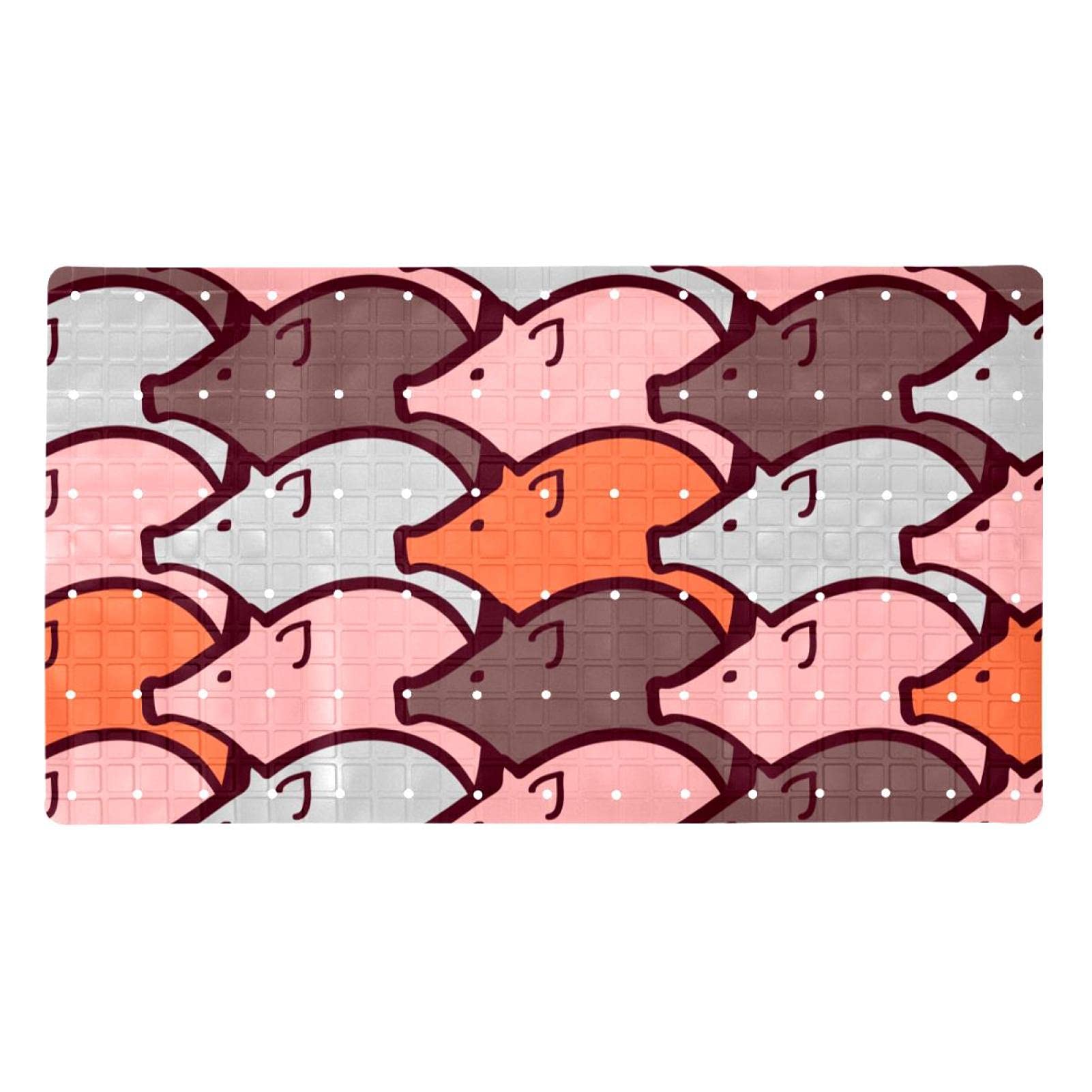 Tapis de baignoire antidérapant cochon pour enfant et senior