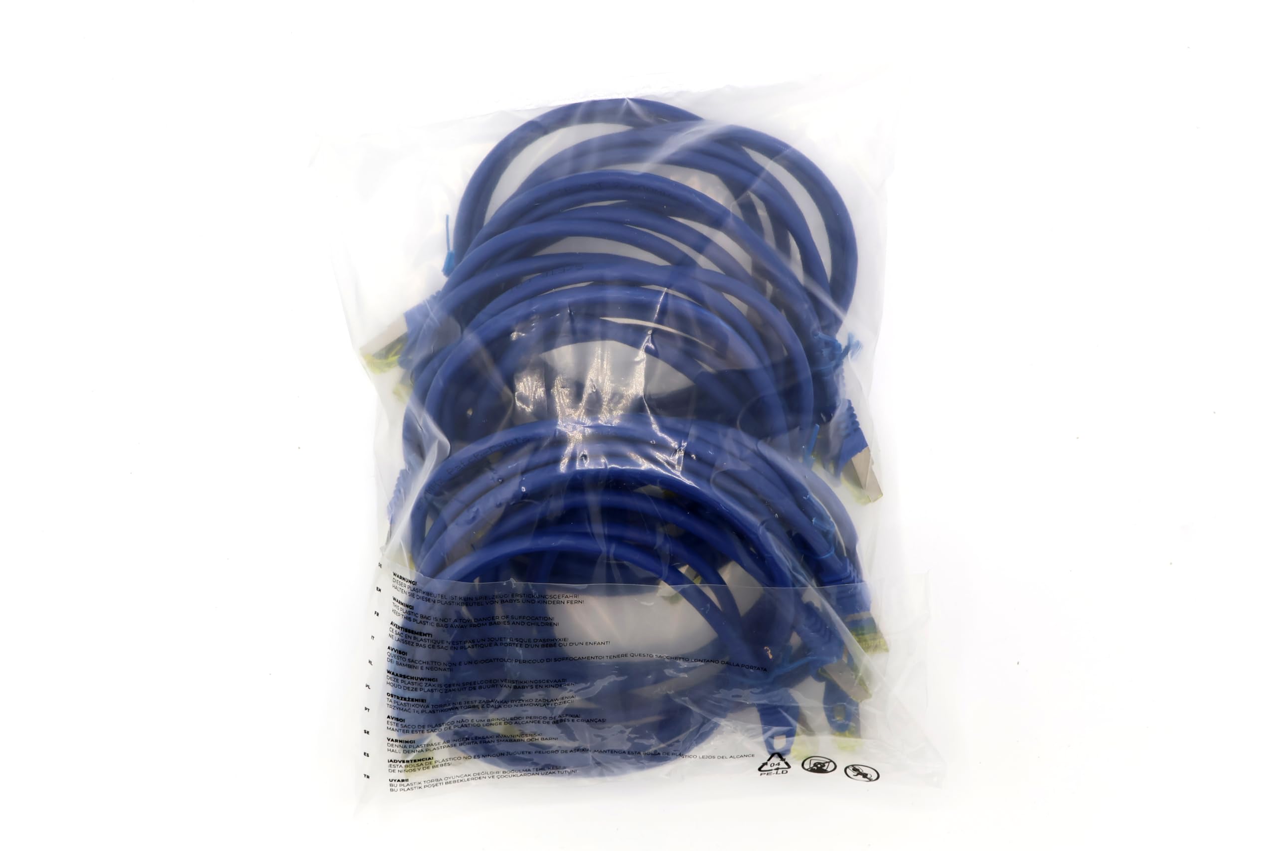 1aTTack.de Cat.7 network cable 0.5 m black pack of 5 Cat7 Ethernet cable network LAN cable raw cable 10 Gb s SFTP PIMF LSZH set patch cable with Rj 45 plug Cat.6a — view 81