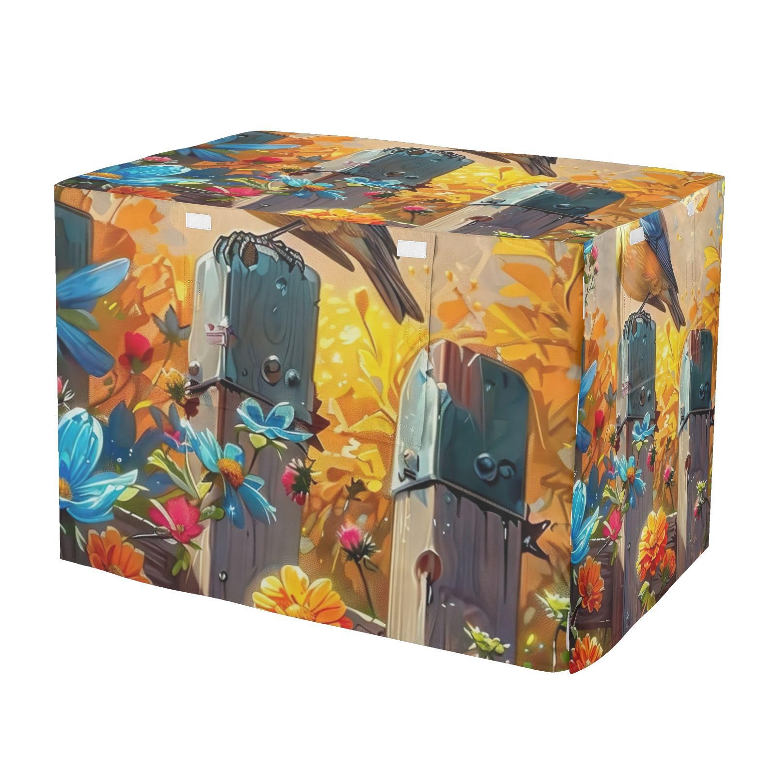 Housse de cage pour oiseaux et chiens taille XL au style peinture à l'huile