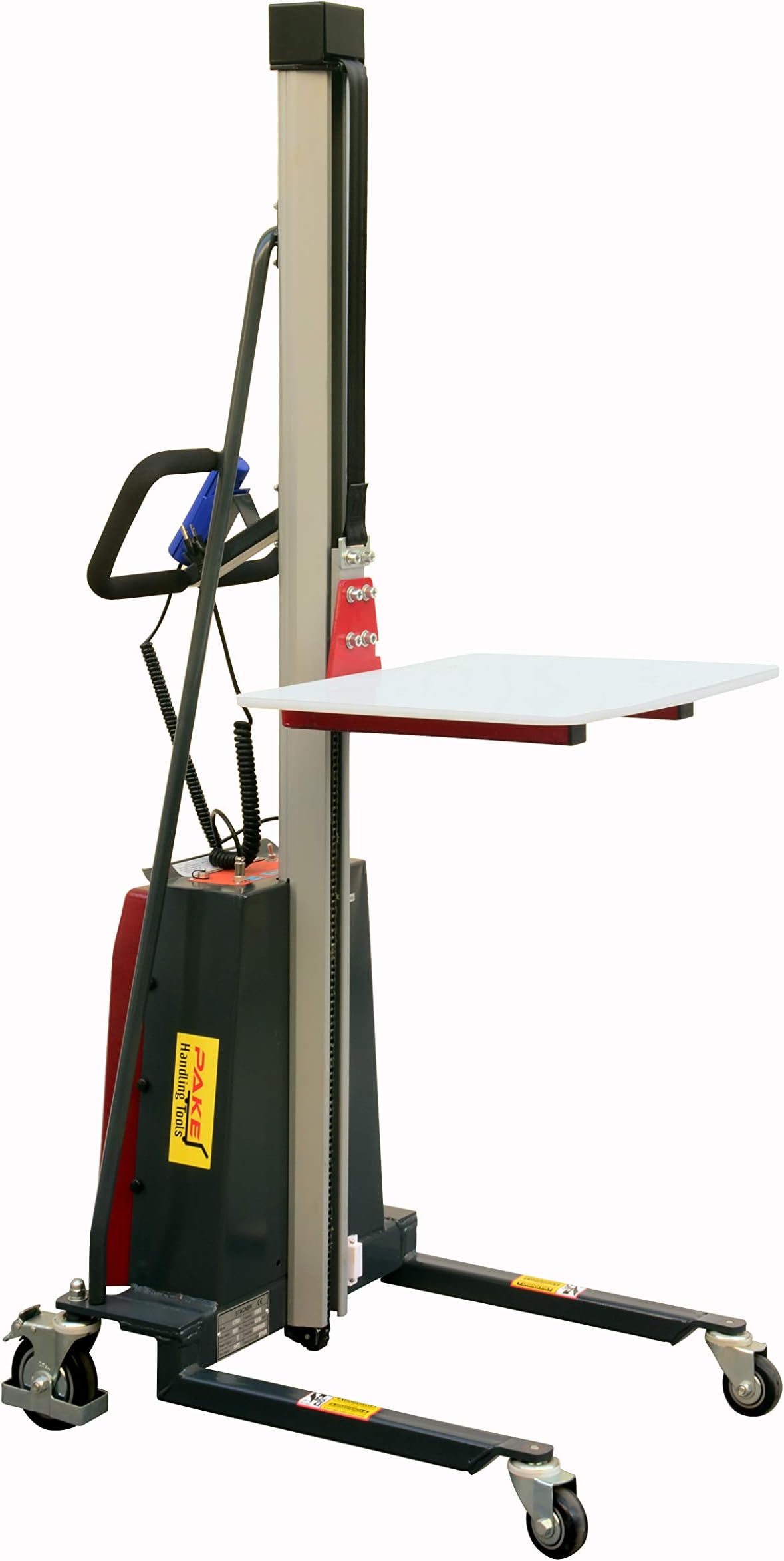 Electric Work Positioner Truck, 330 lbs Capacity 59 inch Lift Height, Chain Pulled, Pake Handling Tools (59 inch Lift Height)