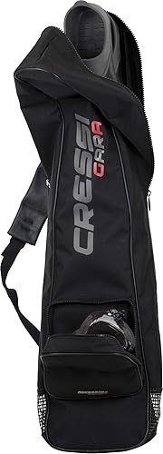 Miniatura 2 de Cressi Bolsa espaciosa para aletas de buceo Material resistente fuerte Bolsillo frontal Correa de hombro ajustable Cierre de cremallera
