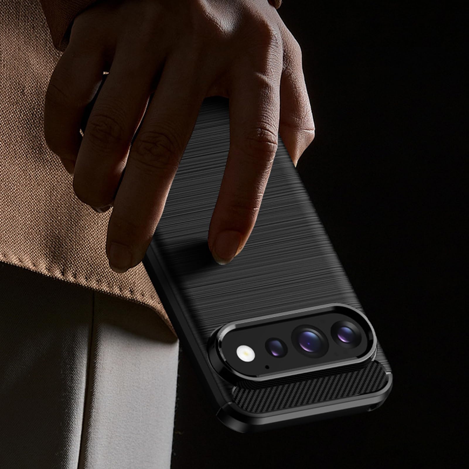 Cienkie etui do Google Pixel 11ProXL/11 Pro/11, szczotkowane wykończenie
