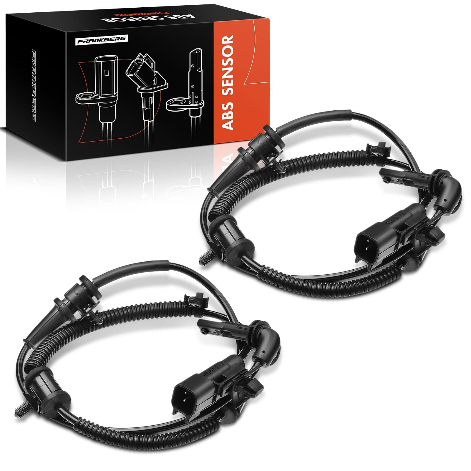 Frankberg 2x Sensori Velocità Ruota Sensore ABS 2-Poli Compatibile con Insignia A Sports Tourer G09 Insignia A G09 Insignia A Berlina G09 9-5 YS3G Replace# 12841616