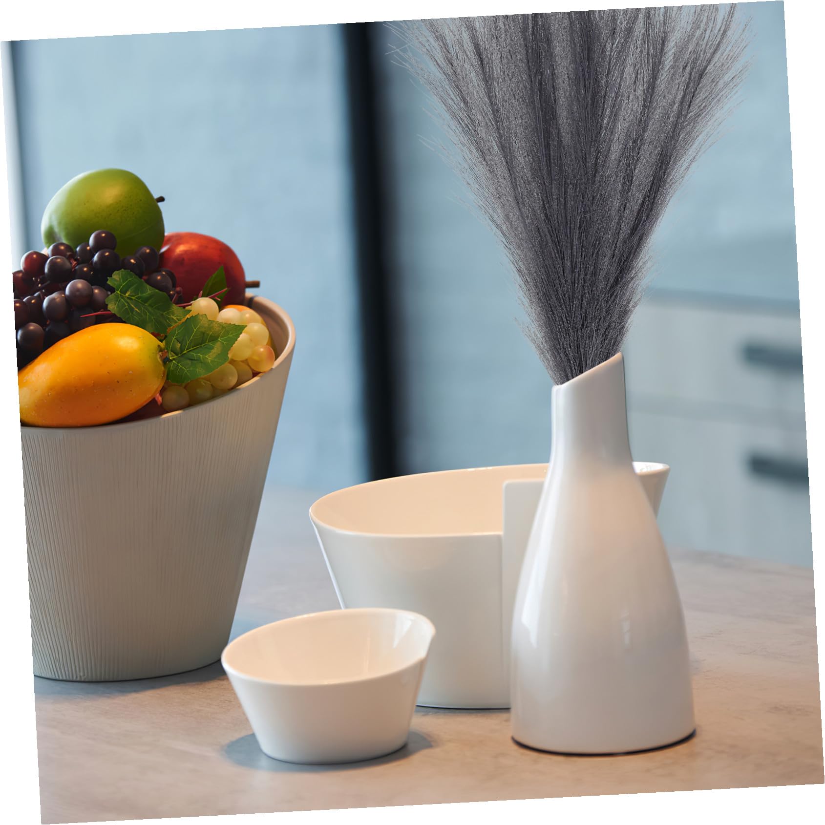 Cabilock 24stücke Teiliges Pampas Bouquets Künstliche Kurze Stängel Für Boho- Und Hochzeitsdekoration Und Langlebig Für Esszimmer Und Schlafzimmer