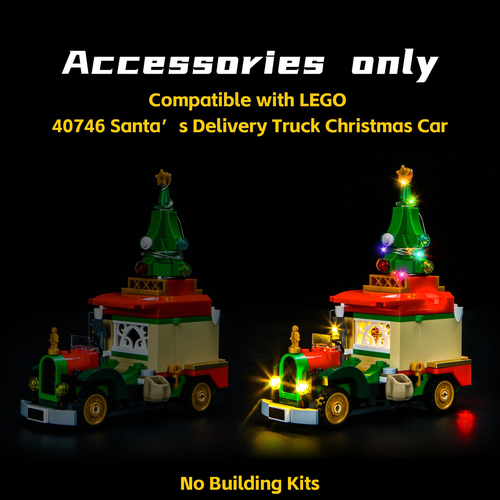 Led Light Set Compatible with Lego 40746 Santa's Delivery Truck (No Model) - Image 2