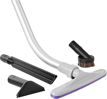 ProTeam 107098 6-Piece Xover Multi-Surface Vacuum Tool Kit with 14 Floor Tool and 2-Piece Wand, 1-1/2-inch Vacuum Attachment Tool Kit for Commercial Low Pile Carpets and Hard Floors