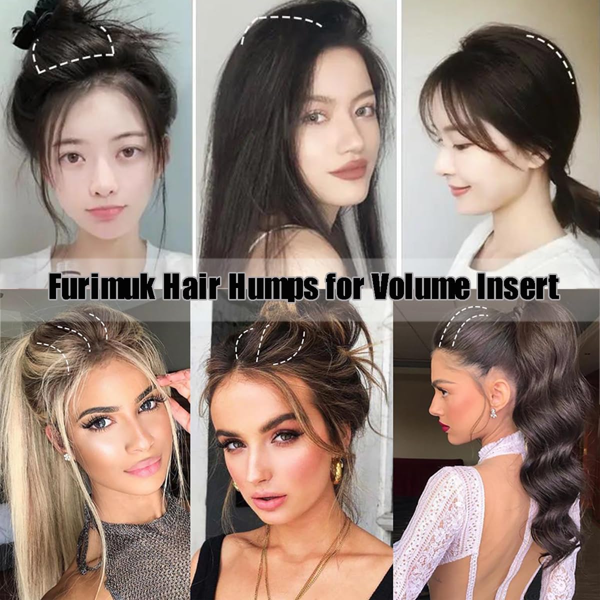 Fermaglio per capelli Bump It Up, cuscinetti per capelli Bump It Up - Pad volume aumentato invisibile | per l'estensione delle acconciature maggiorate Fermaglio per capelli Bump It Up, cuscinetti per capelli Bump It Up - Pad volume aumentato invisibile | per l'estensione delle acconciature maggiorate