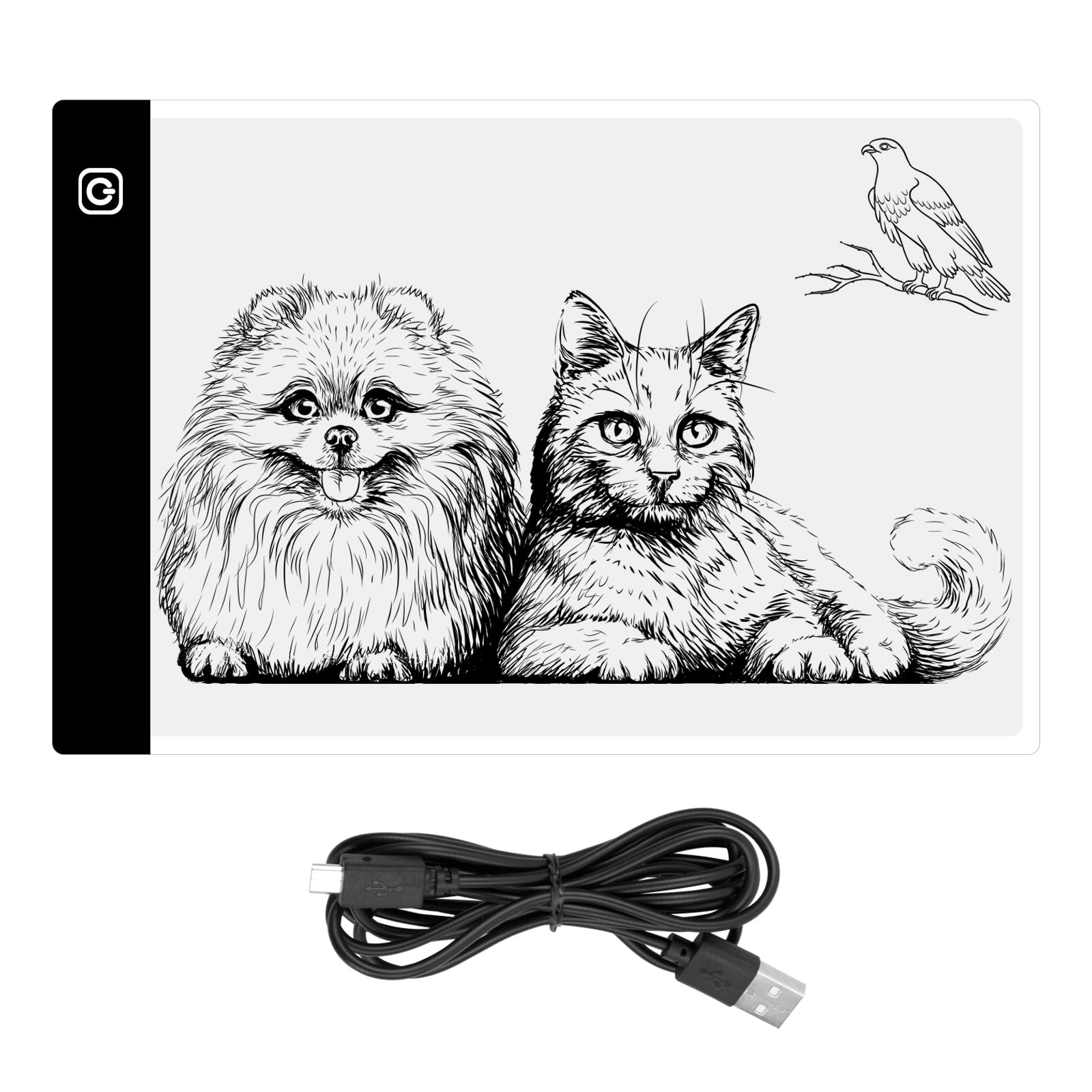 Joyan Mesa de Luz para Dibujo A4 Mesa de Luz para Calcar 3 Niveles de Brillo Mesa Luz Dibujo Calcar Dibujos Proyector Pantalla De Luz para Dibujar Pizarra Luz Led Diamond Painting Accesorios