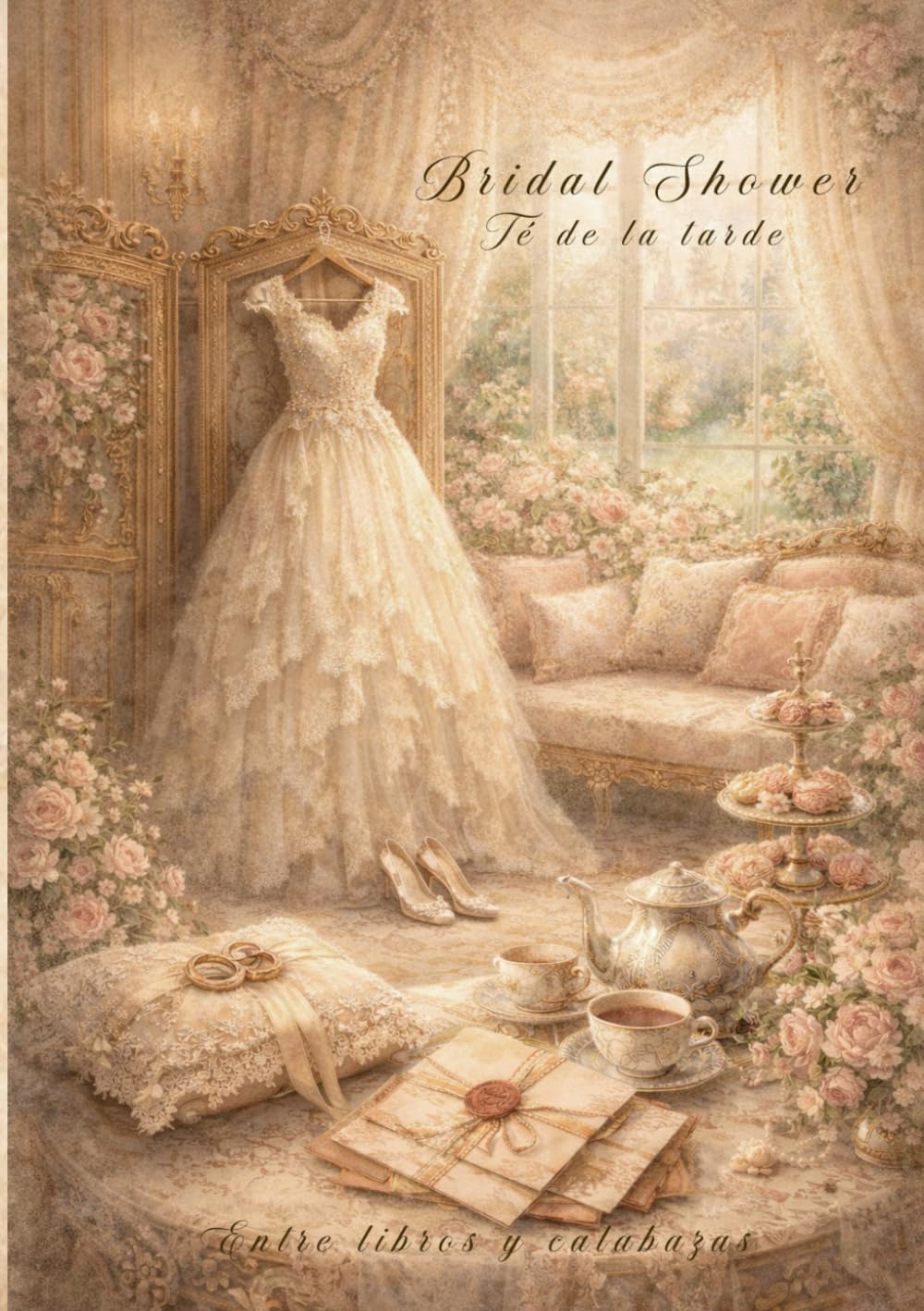Bridal Shower “Té de la tarde”: 437 páginas todo-en-uno — Bridal Shower + Boda + Luna de miel + Afternoon Tea, con libros de recuerdos y firmas (Spanish Edition)      Paperback – February 6, 2026