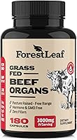 Vista 9 de ForestLeaf Cápsulas de hígado de carne alimentada con pasto, 3000 mg por porción, apoya la inmunidad y el bienestar corporal, limpieza, digestión
