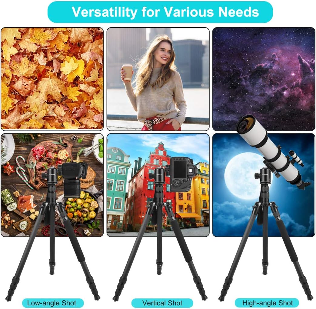 Special JOILCAN 81 Camera Tripod,Professional Tripod Monopod with 360 Degree Ball Head and Carrying Case for Travel and Work Load up to 35Ibs