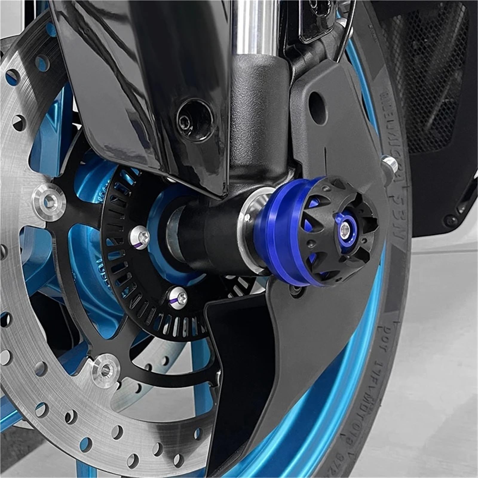 Dla MT07/09 FZ/FJ09 FZ07 TRACER XSR700/900 ochraniacz koła | Osłona koła motocykla, przednia i tylna oś widelca, suwak Crash(Rear Gold)