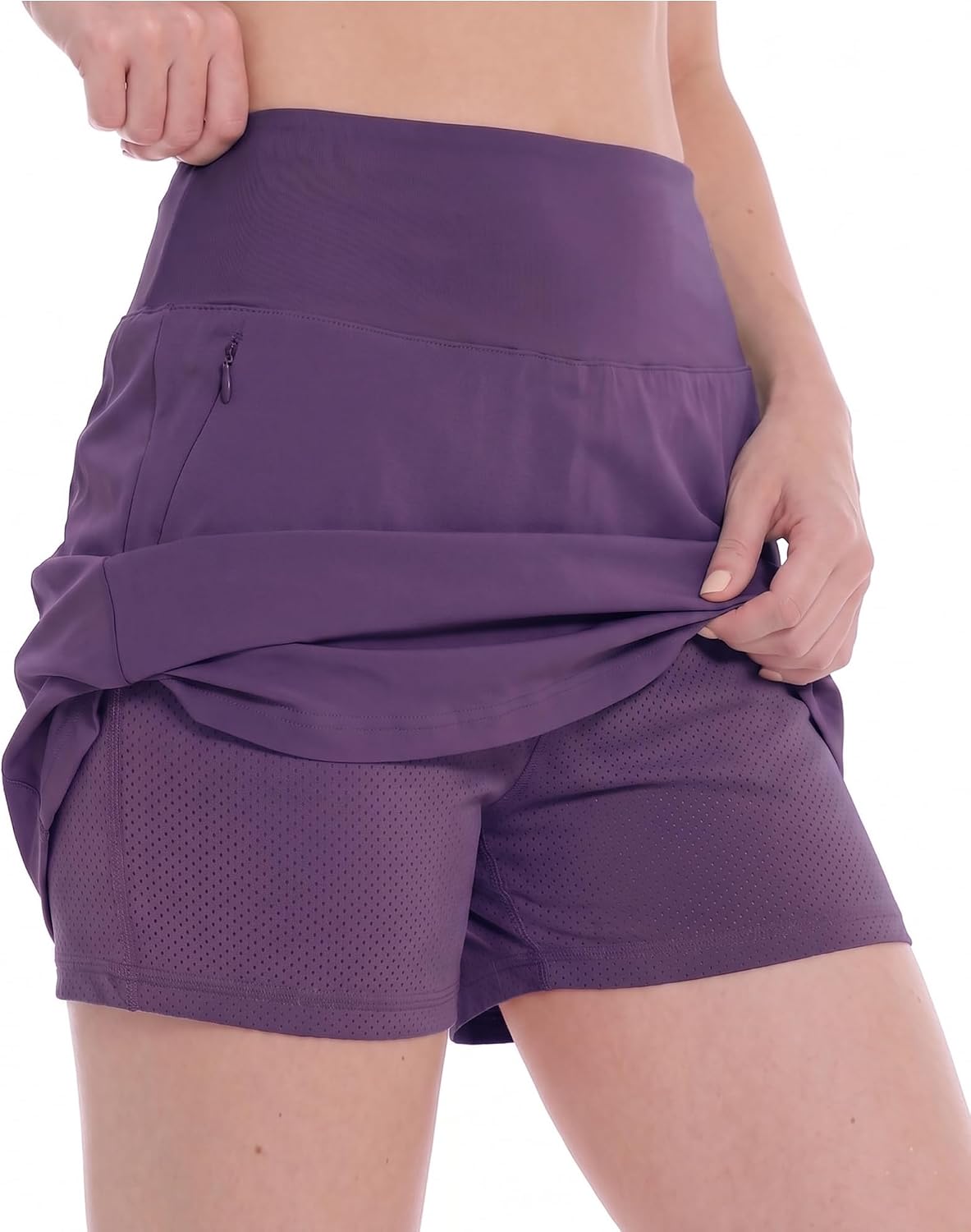 Womens Athletic Skorts with Pockets Tennis Golf Skirts with Shorts Underneath High Waisted Workout Athletic Wear