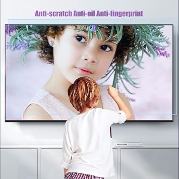 42-65 Anti-Vibration TV Screen Protector - Filter Blocking UV & Blue Light LCD, LED, 4K OLED & QLED HDTV Display 400 to 450nm, 42 930*525