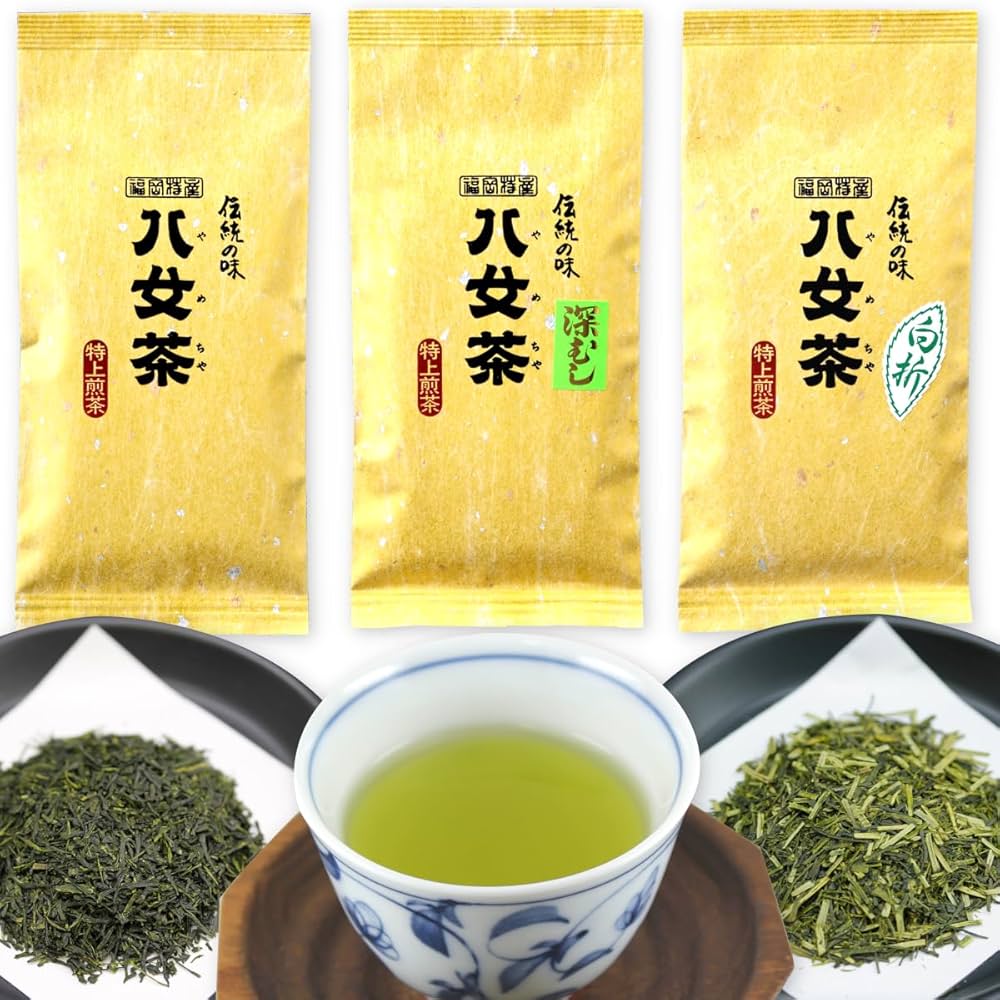 八女茶，緑茶(特上煎茶)1000円3袋 750円7袋 玄米茶3袋 ライラ Amazon.co.jp: 八女茶 緑茶 茶葉 高級 特選特上煎茶 100g 袋詰