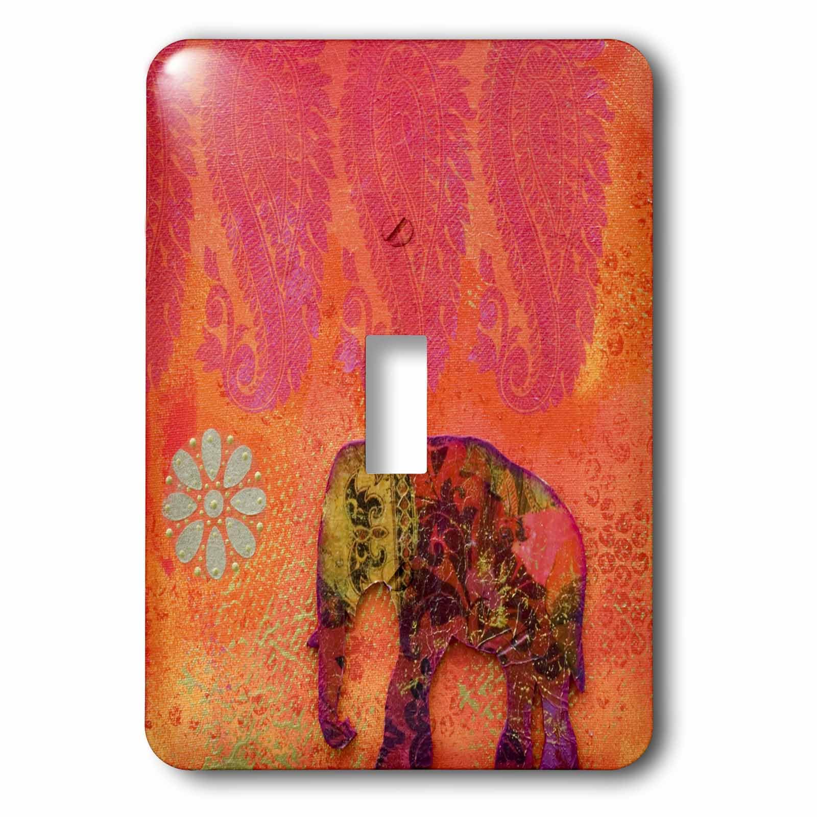 Interrupteur éléphant indien 3dRose lsp_264752_1 pour salon et chambre