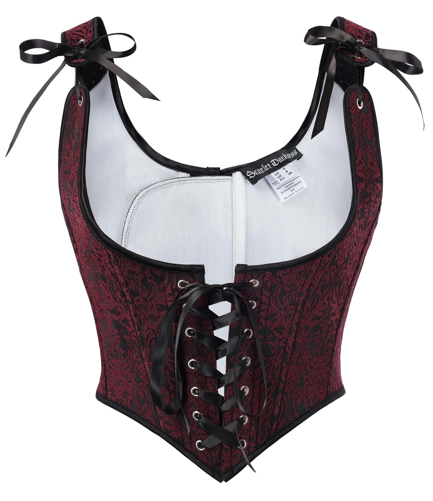 Scarlet Darkness Corset Tops for Women Renaissance Underbust Corsets