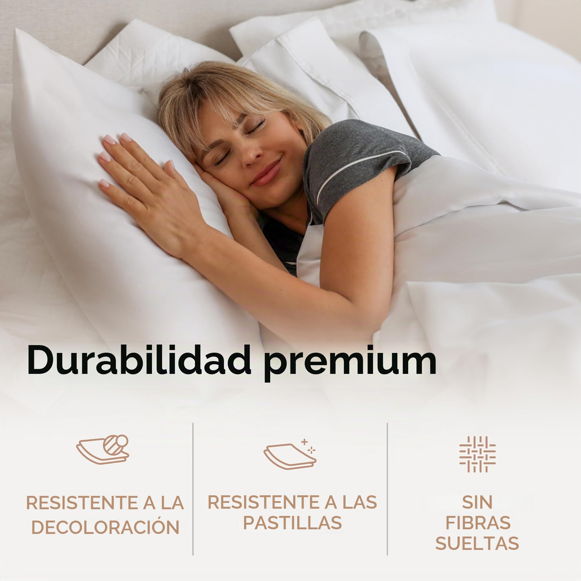 Threadmill Home Linen Juego de sábanas de 1000 Hilos 100% algodón Supima ELS, tamaño California King, Ropa de Cama de Lujo, Juego de sábanas de 4 Piezas, Color Blanco, Tejido de satén Suave.