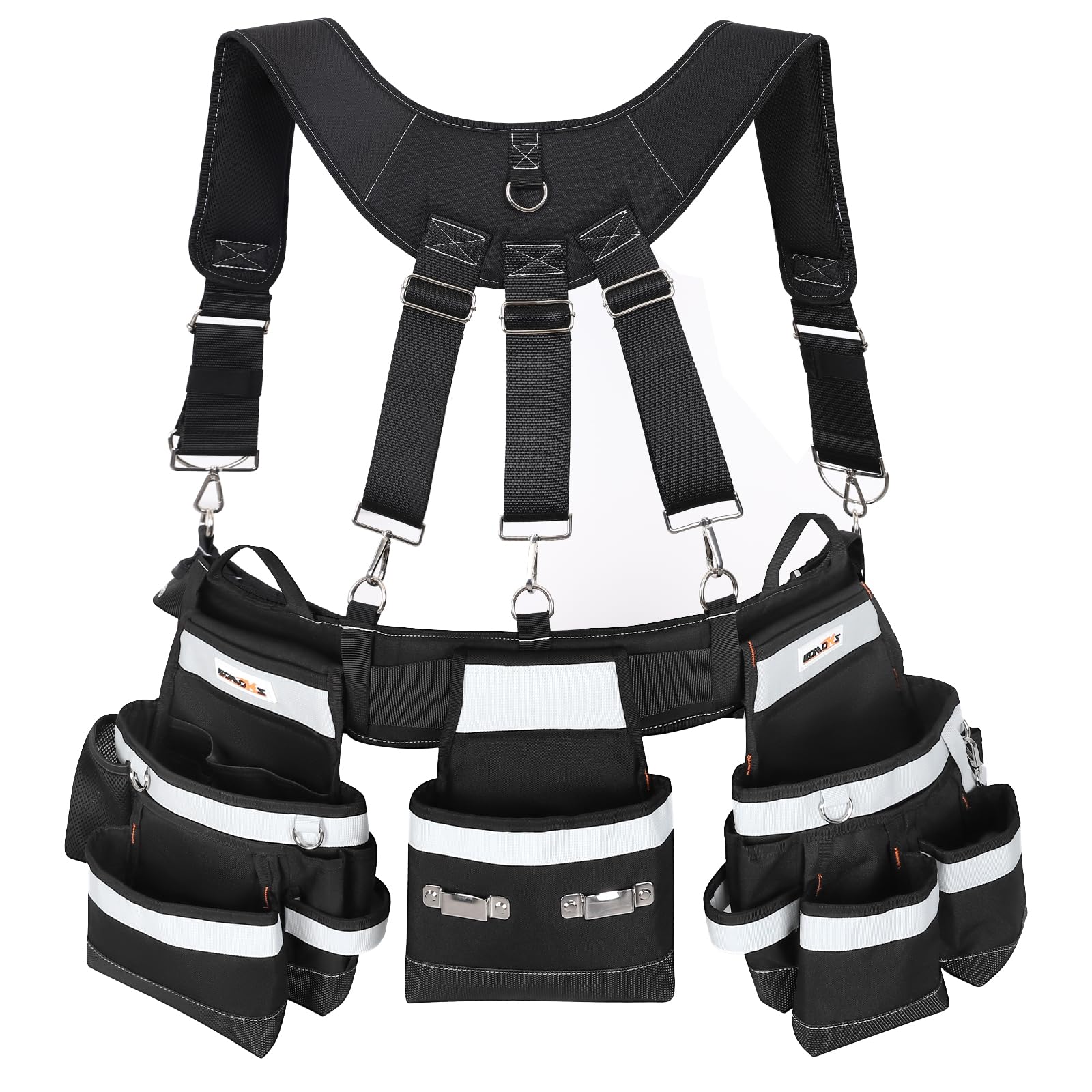 Professional Tool Belt with Suspenders - Comfortable Heavy Duty Construction
