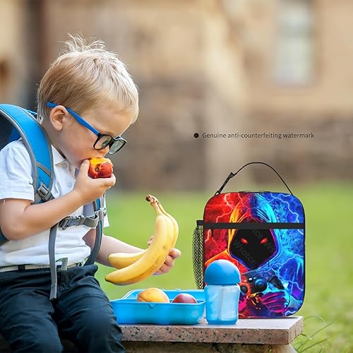 Miniatura 5 de Lonchera con aislamiento térmico para videojuegos, para niños, reutilizable, portátil, con control de videojuegos, para niños, adolescentes,