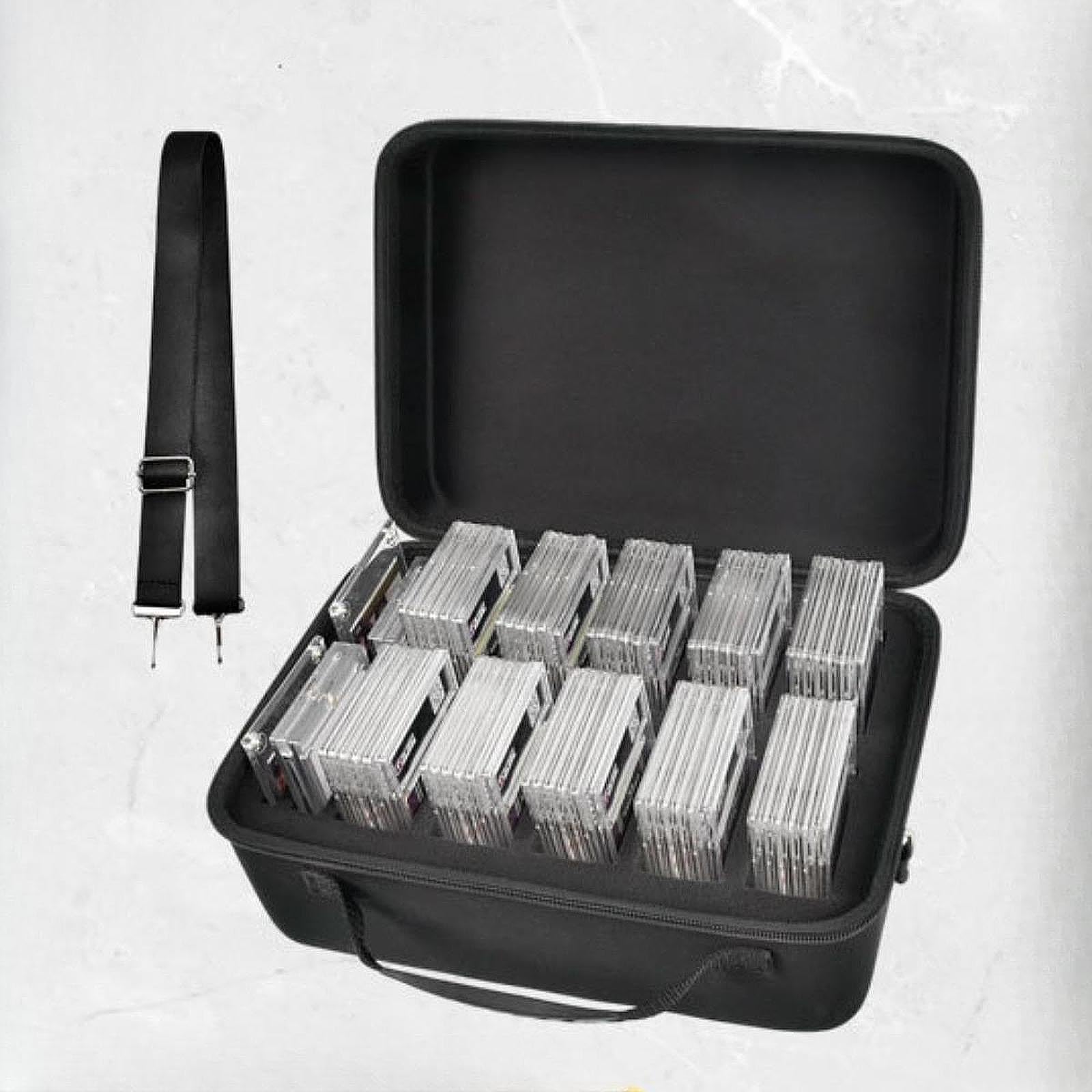 Boîte de Rangement pour Cartes à Collectionner, Conteneur pour Cartes de Jeu en EVA, Organiseur de Cartes de Jeu.