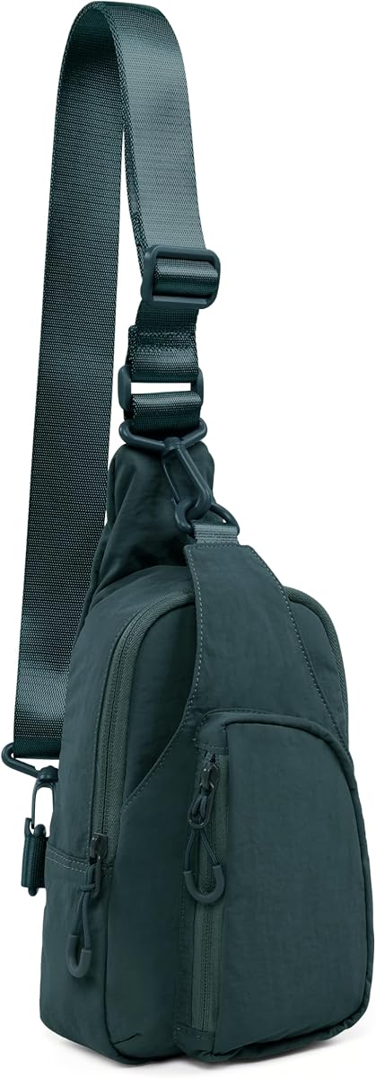 ODODOS Sling Bag with Adjustable Straps Crossbody Chest Bag Lightweight Backpack for Casual Traveling Hiking
