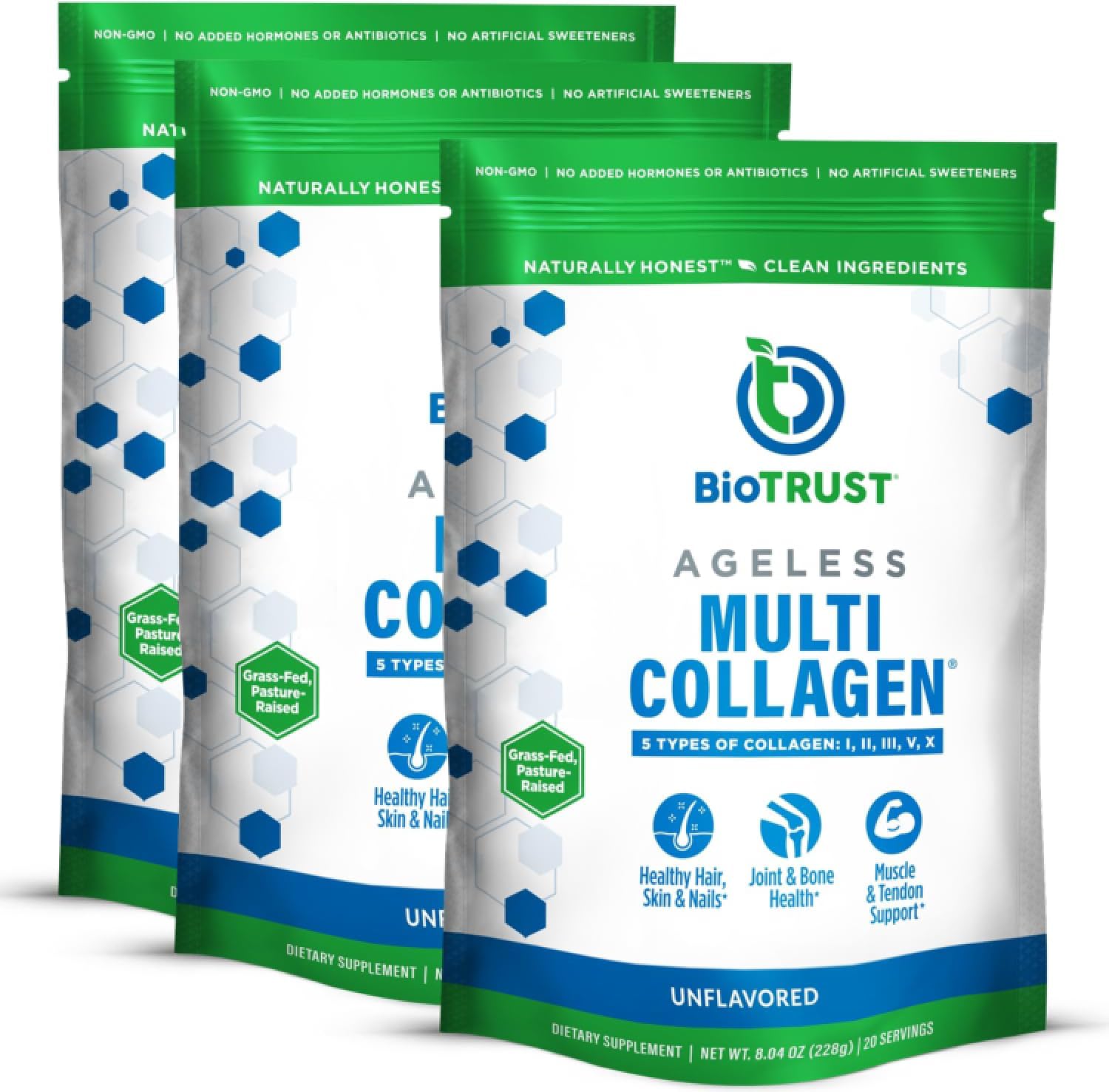 BioTrust Ageless Multi Collagen Peptides Powder
