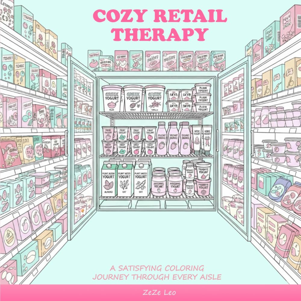 Cozy Retail Therapy: A Satisfying Coloring Journey Through Every Aisle