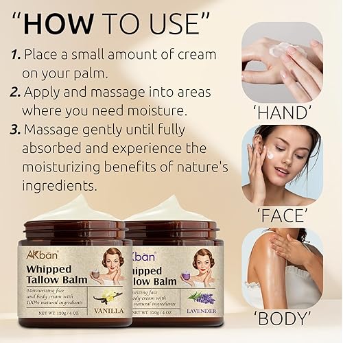 Miniatura 6 de Sarga de ternera para la piel, bálsamo de sarga batida con aceite de oliva, crema hidratante facial de vaca alimentada con pasto, loción corporal