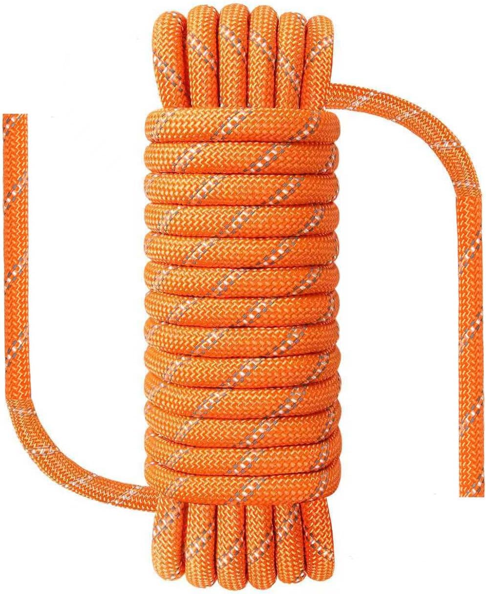 NorthPada 12 mm x 20 Meters Outdoor Marine Floating Rope for Boating, Fishing, Rafting, Camping, Hiking, Hunting, Anchor, Mooring, Dock Lines, Kayak, Canoe, Rescuing Reflective Orange