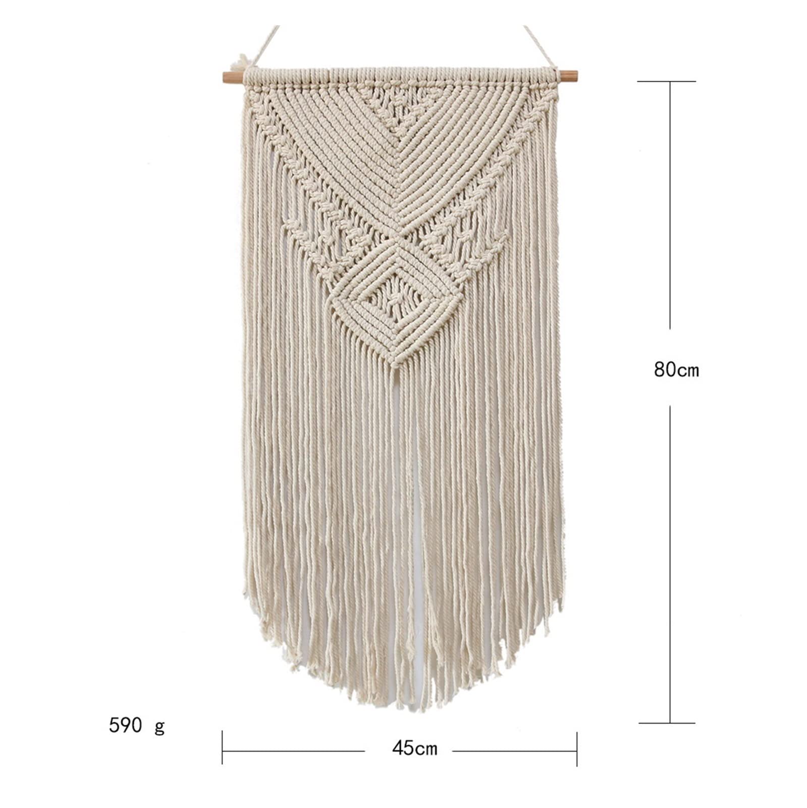 fhrFDTUxf arazzo da parete tessuto, Arazzo bohémien in corda di cotone fatto a mano, accessori decorativi per casa