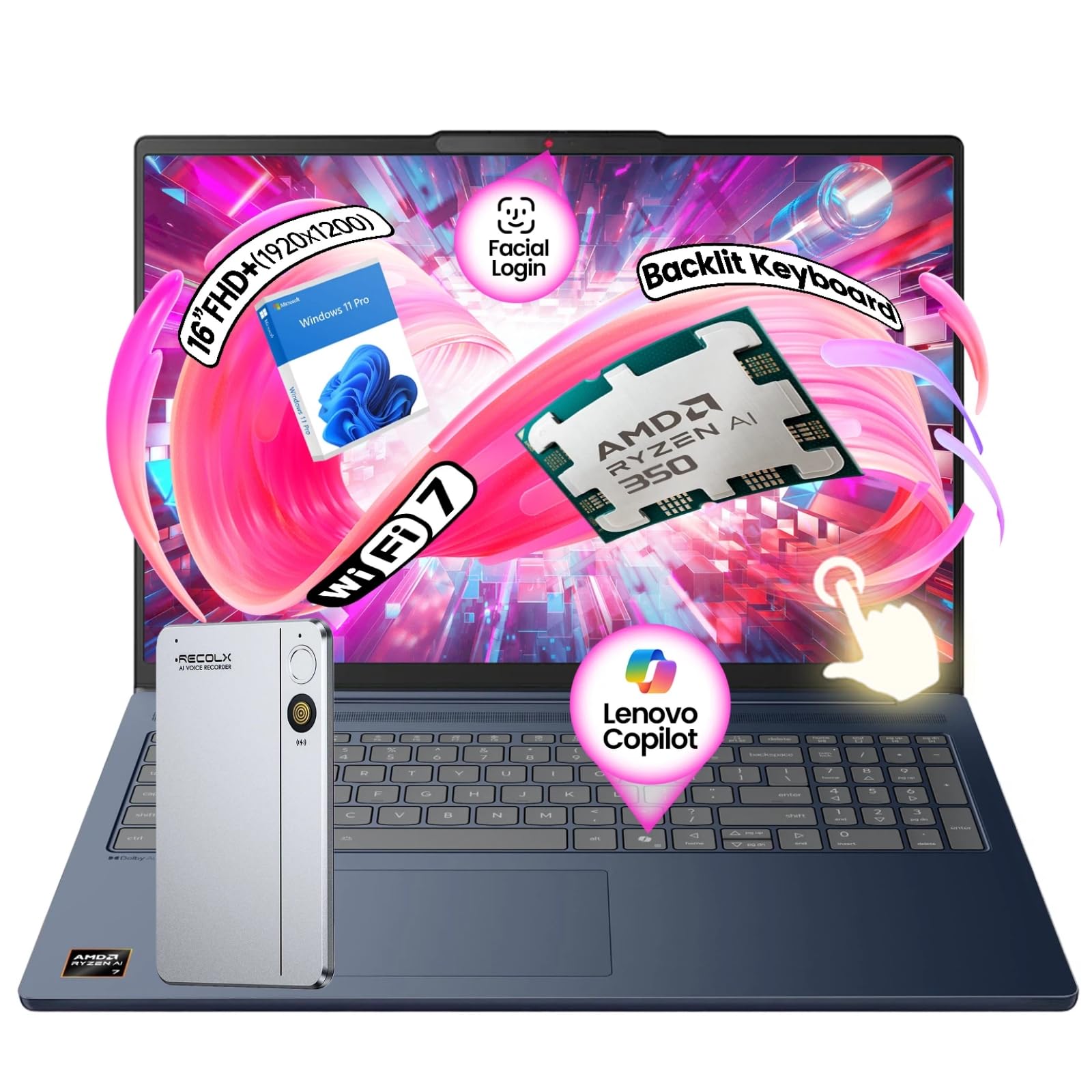 Amazon.com: Lenovo IdeaPad Copilot+ Business Laptop - 16