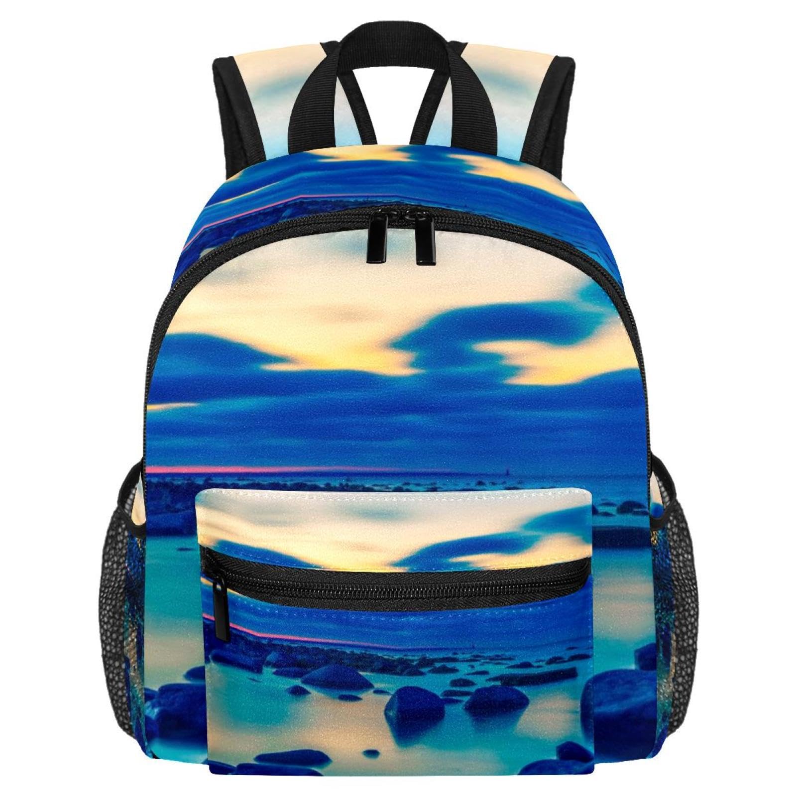 Sac à dos bleu méduse école primaire et collège pour fille et garçon - 7