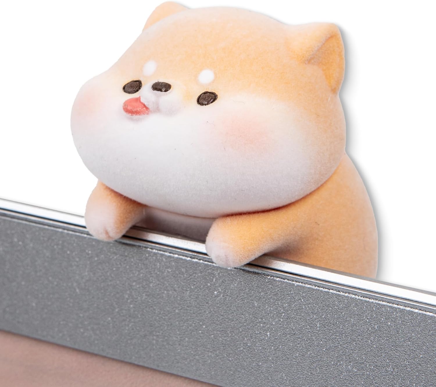 Fluffy Figurine (Rotating Head) — Adorable Desk Accessory for Offices, car dashboards, or Study Space Decor. Soft Stress-Relief Gift. Fluffy a heartwarming Experience. (Dog)