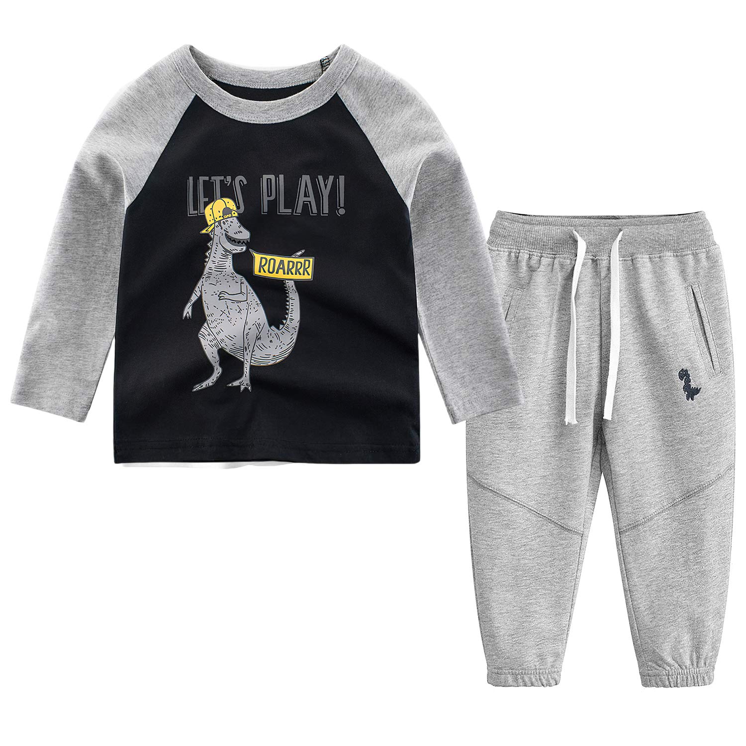 Boys Clothes Set Toddler Boys Tracksuit Set Boy Sports Set Pullover and Pants 2Pcs Sweatshirt Tops & Sweatpant Set Kids Boys Jumper Suit Children Outfit Set 2-9 Years