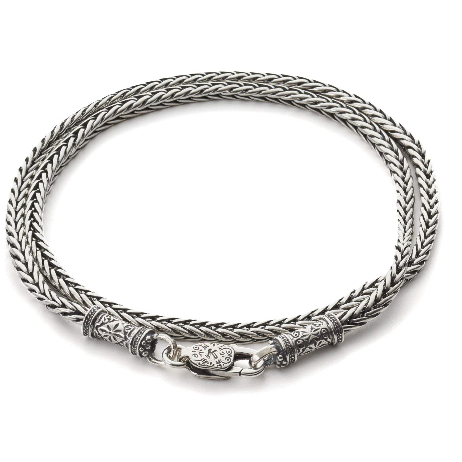 KonstantinoMen's 925 Sterling Silver Wheat Chain